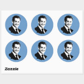Nicolas Sarkozy Ronde Sticker (Vel)