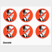 Nicolas Sarkozy Ronde Sticker (Vel)