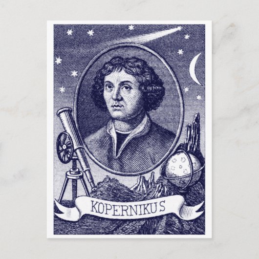 Nicolaus Copernicus Briefkaart (Voorkant)