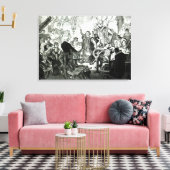 Nicolaus Copernicus legt zijn theorie uit Canvas Afdruk (Insitu (Woonkamer))