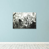 Nicolaus Copernicus legt zijn theorie uit Canvas Afdruk (Insitu (Houten vloer))