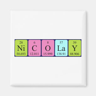 Nicolay periodieke table name magnet