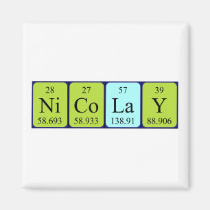 Nicolay periodieke table name magnet