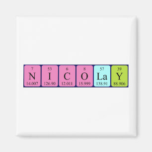 Nicolay periodieke table name magnet
