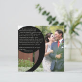 Nicole Cash Getuigenis Huwelijksuitnodiging Feestdagenkaart (Staand voorkant)