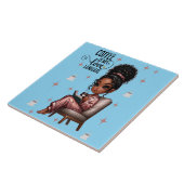 Nicole Coffee Love Taal Keramische Tegel Tegeltje (Zijkant)