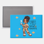 Nicole Coffee Spirit Animal Magnet (Voorkant / Achterkant)