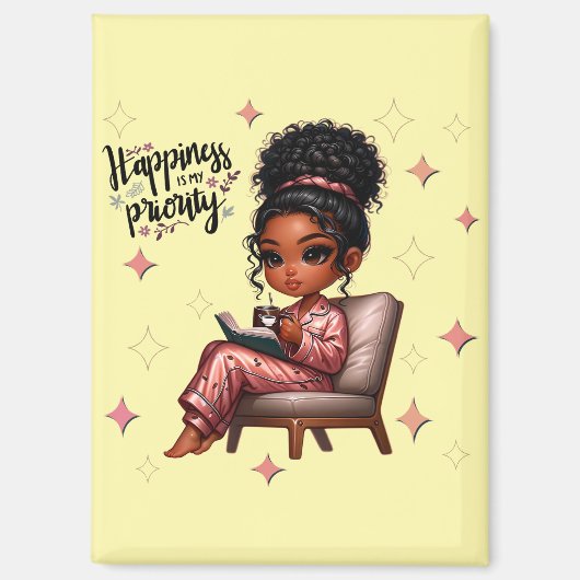 Nicole geluk is mijn prioriteit magneet (Voorkant)