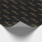 Nicole gold Design Lettering Geschenkpapier Cadeaupapier (Hoek)