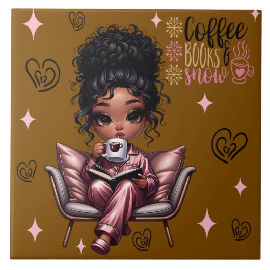 Nicole Koffieboeken Keramische Tegel Tegeltje (Voorkant)