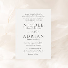 Nicole White Elegant Wedding