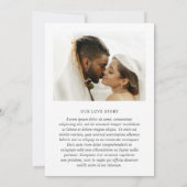 Nicole White Elegant Wedding Save The Date (Achterkant)