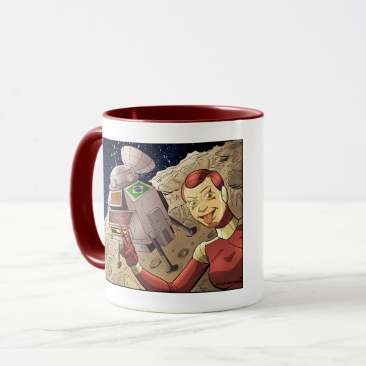 Nicole's eerste hop mok (Voorkant links)