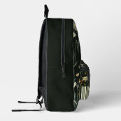 Nicolette Dark Daisy Floral Gestreept Bedrukte Rugzak (Links)