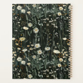 Nicolette Dark Daisy Floral Gestreept Planner (Achterkant)