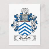 Nicoletti Family Crest Briefkaart (Voorkant)