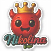 Nicolina Cute Devil 1 Sticker (Voorkant)