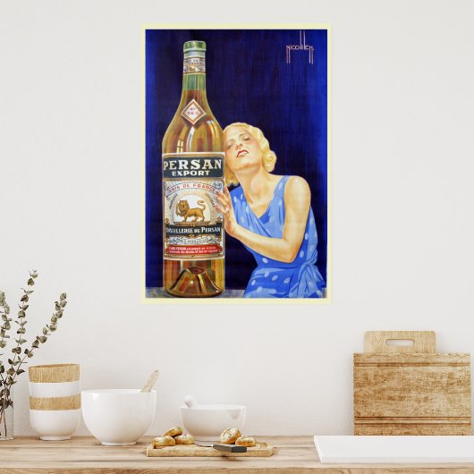Nicolitch Persan Export Anis Liquor Poster (Keuken)