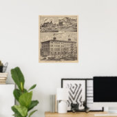 Nicollet House, Orth's Brewery, Minnesota Poster (Thuiskantoor)