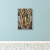 Nicols Enrquez de maagd van Guadalupe Canvas Afdruk (Insitu (Houten vloer))