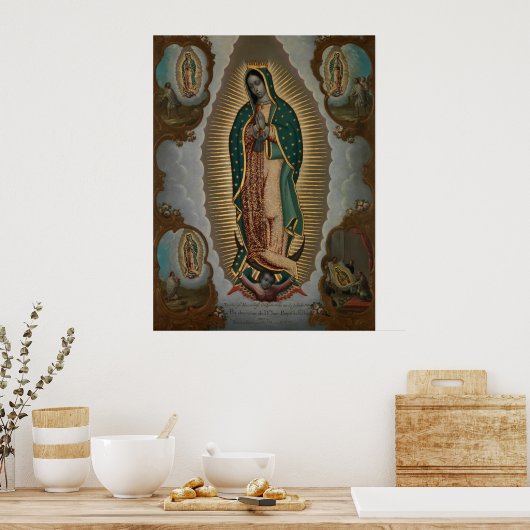 Nicols Enrquez de maagd van Guadalupe Poster (Keuken)