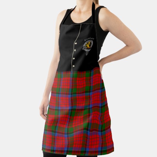 Nicolson Clan Badge & Tartan Kilt Schort (Insitu)