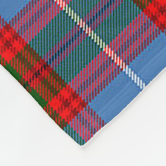 Nicolson Clan Badge Tartan Pset Fleece Deken (Hoek)