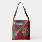 Nicolson Clan Badge & Tartan Tas (Achterkant)