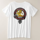 Nicolson Clan Badge Women's Grote Maat T-shirt (Design achterkant)