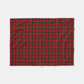 Nicolson Clan Rood, Zwart en Groen Tartan Fleece Deken (Voorkant (Horizontaal))