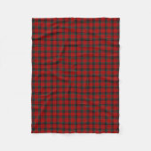 Nicolson Clan Rood, Zwart en Groen Tartan Fleece Deken (Voorkant)