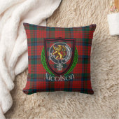Nicolson Schotse Clan Tartan & Wapen Kussen (Deken)