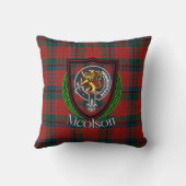 Nicolson Schotse Clan Tartan & Wapen Kussen (Achterkant)