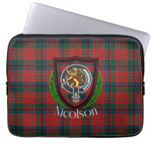 Nicolson Schotse Clan Tartan & Wapen