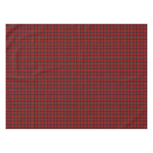 Nicolson Tartan Rood en Zwart Schots Plaid Tafelkleed (Voorkant (Horizontaal))