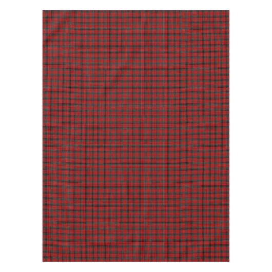 Nicolson Tartan Rood en Zwart Schots Plaid Tafelkleed (Voorkant)