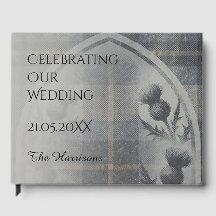 Nicolson Tartan Thistle Trouwgastenboek