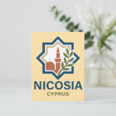 Nicosia Cyprus Mediterranean Briefkaart (Staand voorkant)