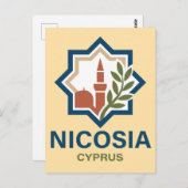 Nicosia Cyprus Mediterranean Briefkaart (Voorkant / Achterkant)