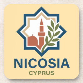 Nicosia Cyprus Middellandse Zee Bier Onderzetter
