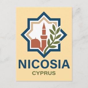 Nicosia Cyprus Middellandse Zee Briefkaart