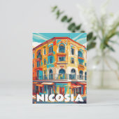 Nicosia, hoofdstad van Cyprus Briefkaart (Staand voorkant)
