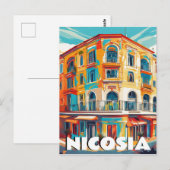 Nicosia, hoofdstad van Cyprus Briefkaart (Voorkant / Achterkant)