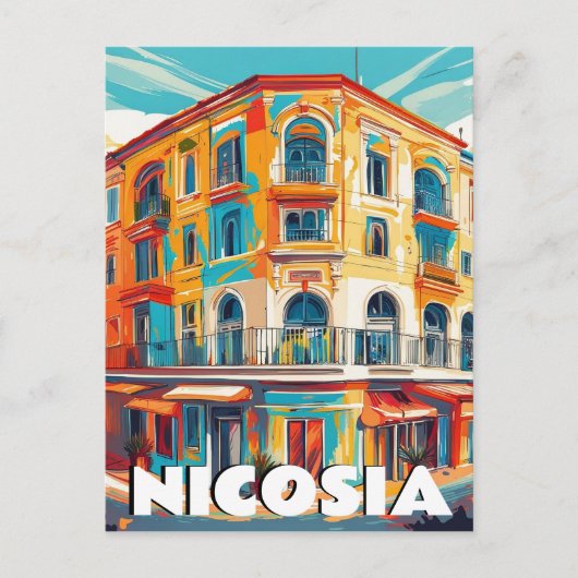 Nicosia, hoofdstad van Cyprus Briefkaart (Voorkant)