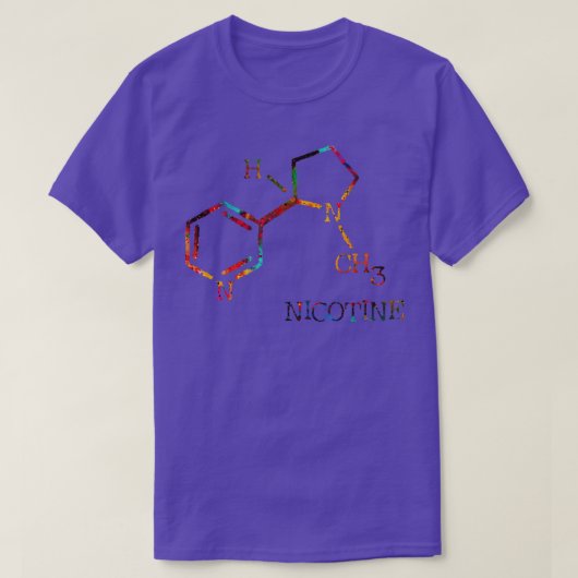 Nicotinemolecuul 2 t-shirt (Design voorkant)