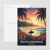 Nicoya Peninsula Costa Rica Reizen Briefkaart (Voorkant / Achterkant)
