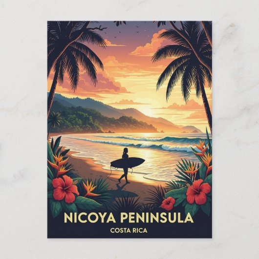 Nicoya Peninsula Costa Rica Reizen Briefkaart (Voorkant)