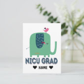 NICU Afstudeerder Elephant Briefkaart (Staand voorkant)