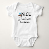 NICU Afstuderen Gepersonaliseerd Baby Boy T-shirt (Voorkant)