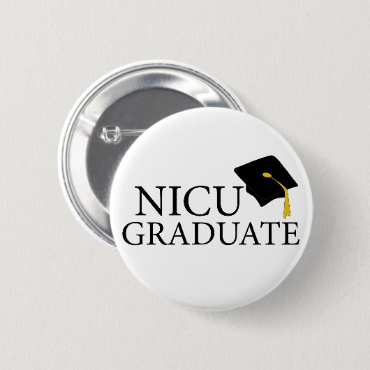 NICU Afstuderen Ronde Button 5,7 Cm (Voorkant /achterkant)